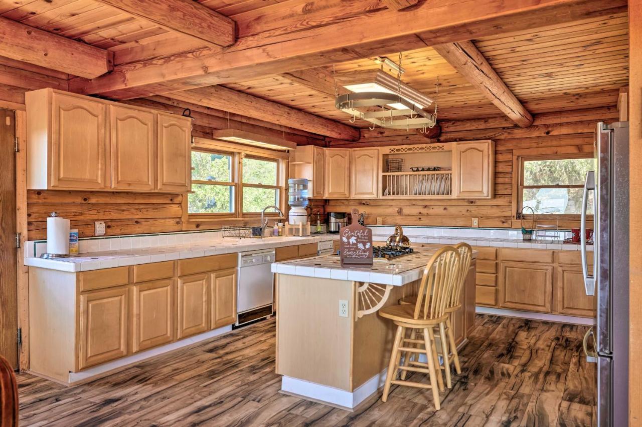 Stunning Log Cabin With Great Views, Firepit, Deck Near Twain Hart Sonora Exterior foto