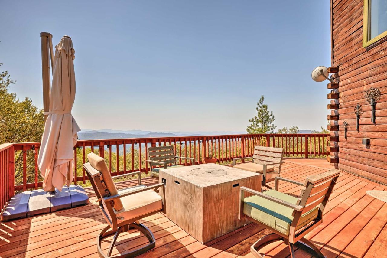 Stunning Log Cabin With Great Views, Firepit, Deck Near Twain Hart Sonora Exterior foto