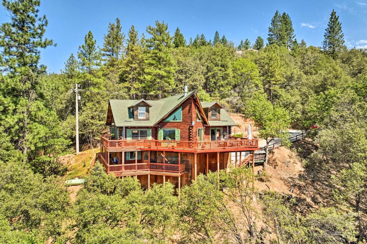 Stunning Log Cabin With Great Views, Firepit, Deck Near Twain Hart Sonora Exterior foto